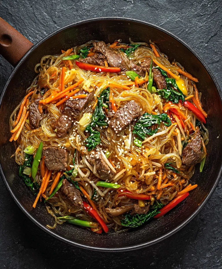Authentic Japchae Recipe – Delicious Korean Stir-Fried Noodles