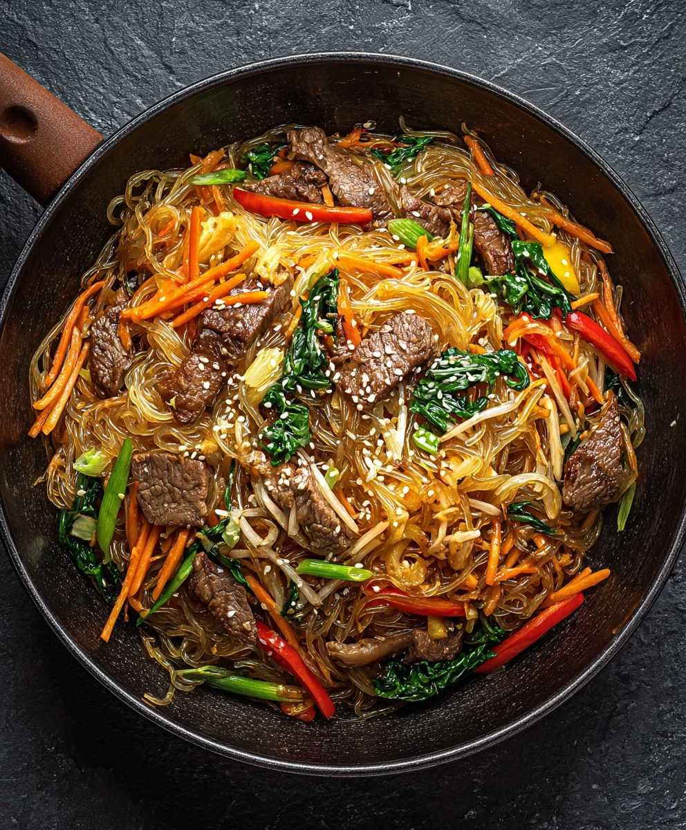 Authentic Japchae Recipe - Delicious Korean Stir-Fried Noodles