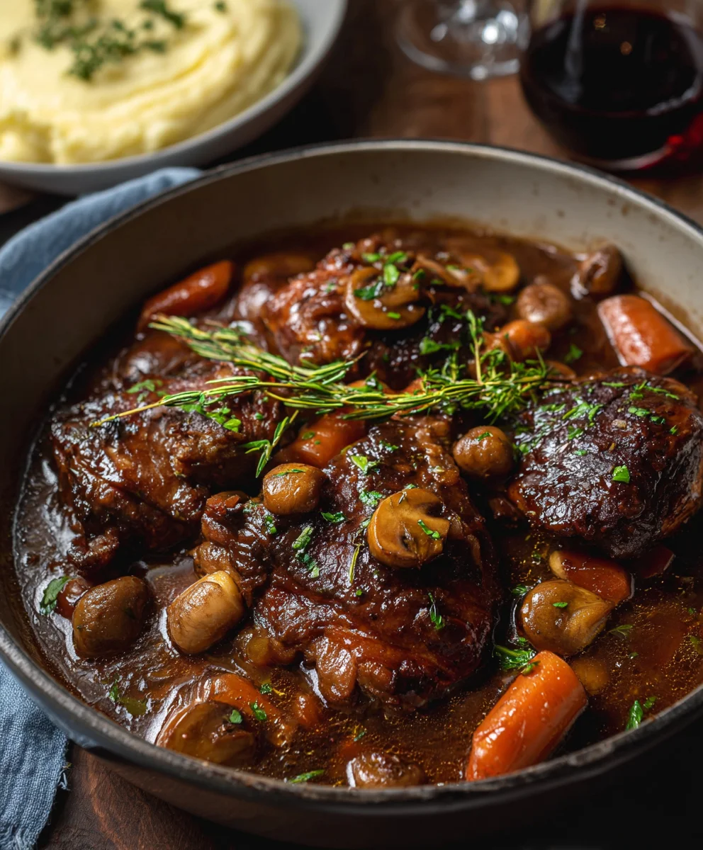 Coq au Vin - Classic French Chicken Stew Simplified