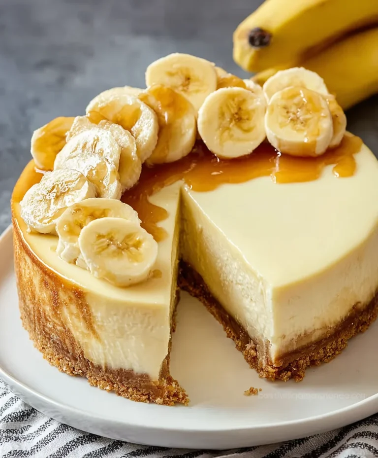 Banana Cream Cheesecake Recipe-Decadent & Easy