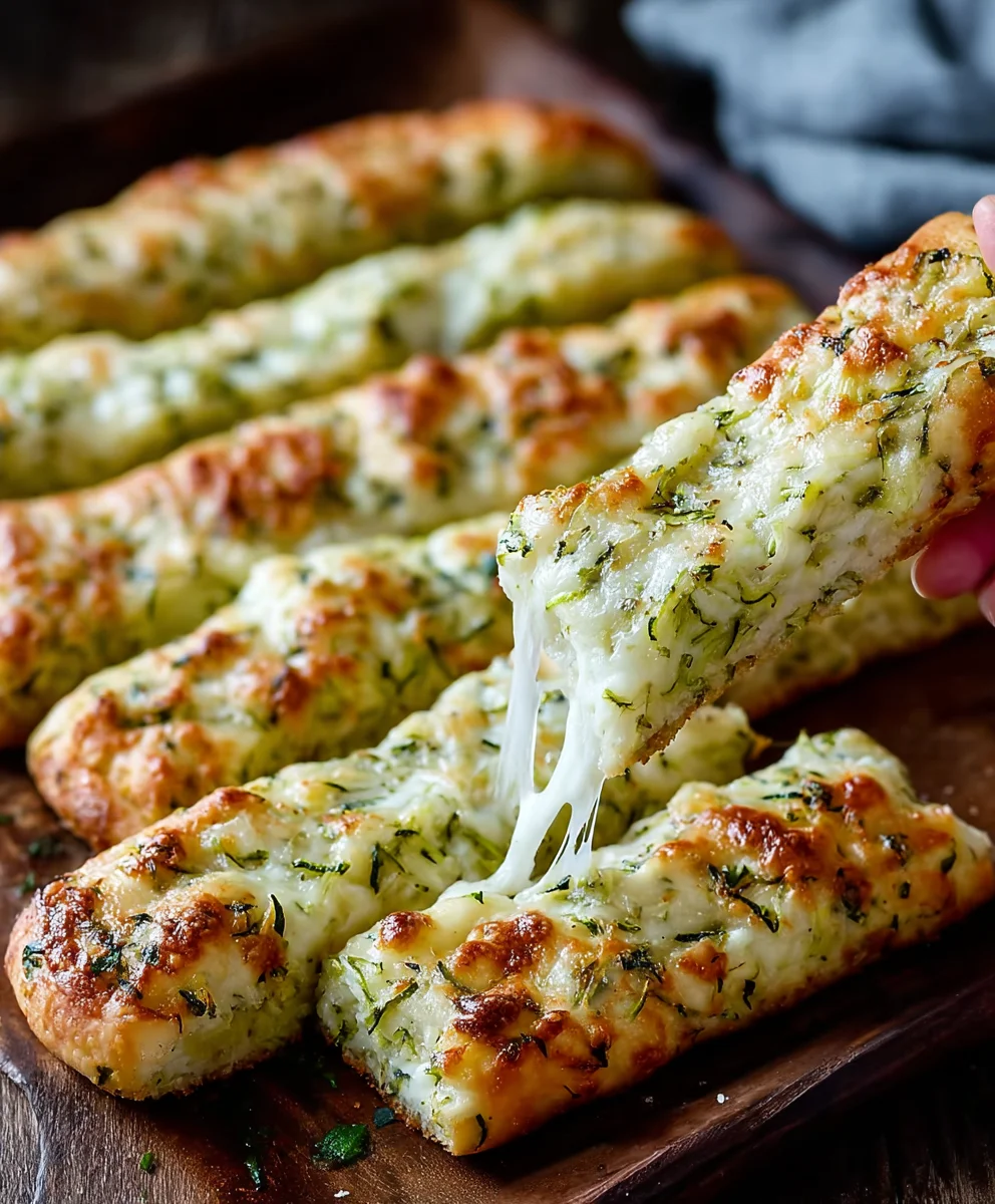Easy Zucchini Cheese Breadsticks-Delicious & Quick