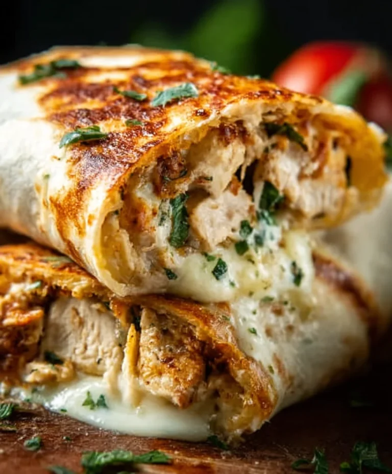 Cheesy Garlic Chicken Wraps – Easy Weeknight Meal