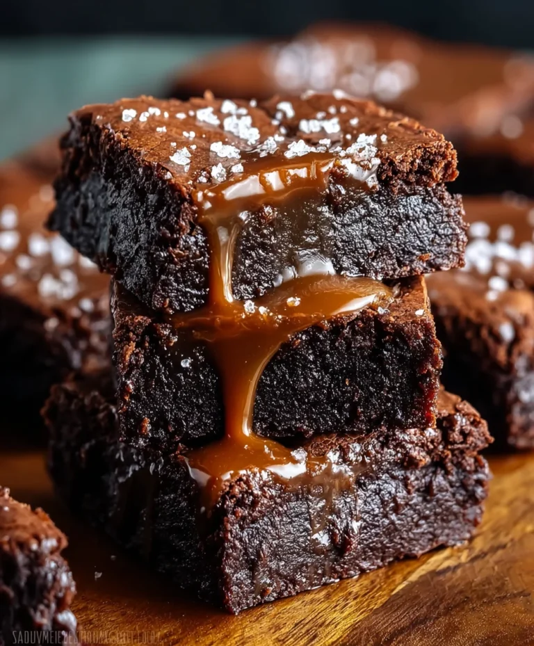 Best Salted Caramel Brownies-Rich Chocolate Treat