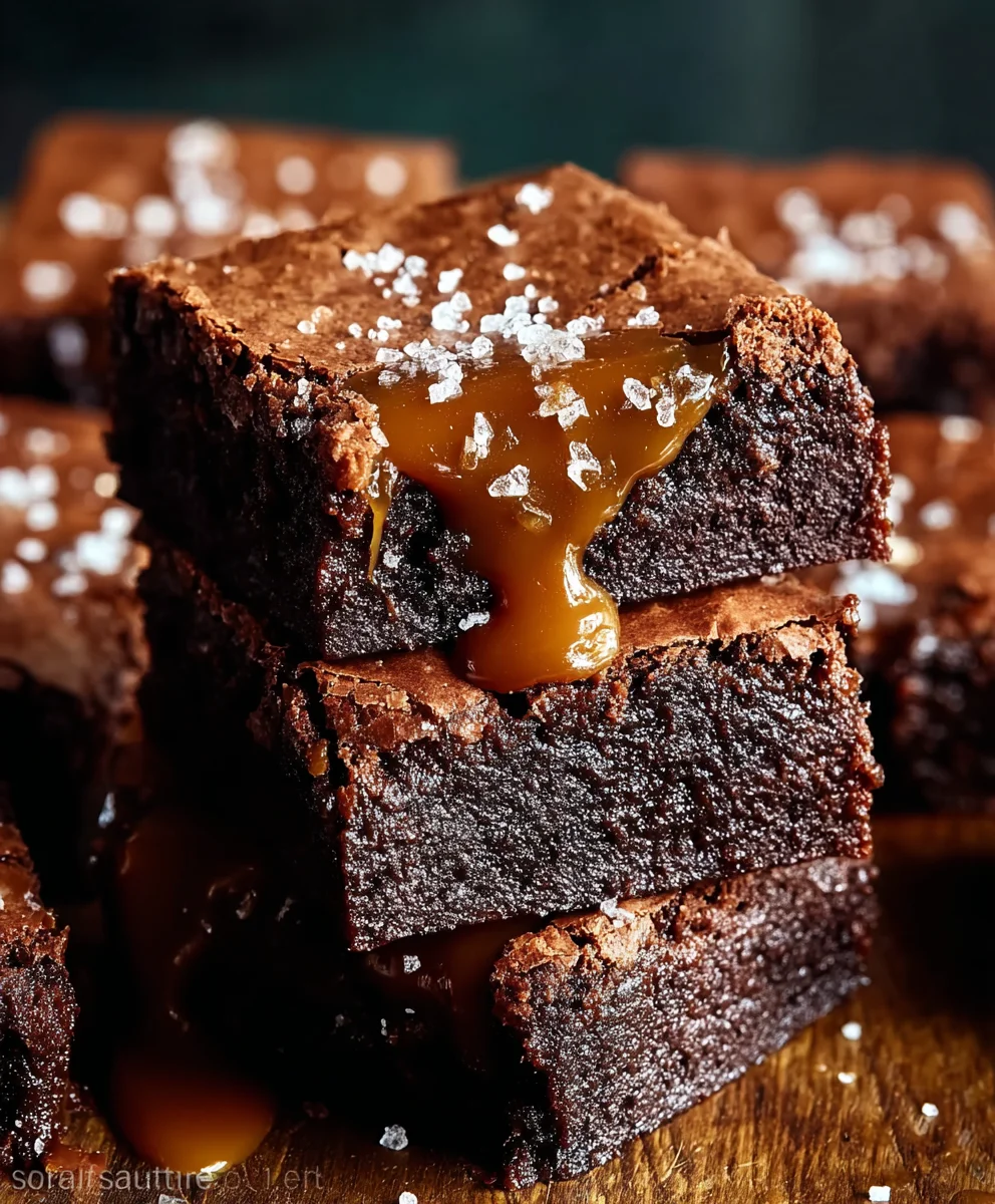 Best Salted Caramel Brownies-Rich Chocolate Treat