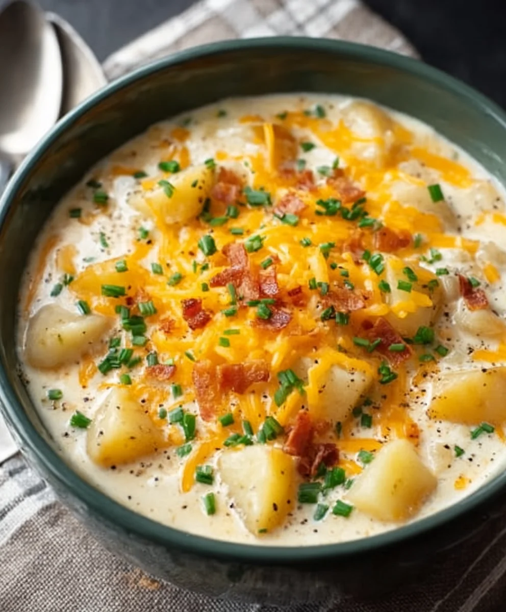 Easy Crock Pot Beef Potato Soup Recipe