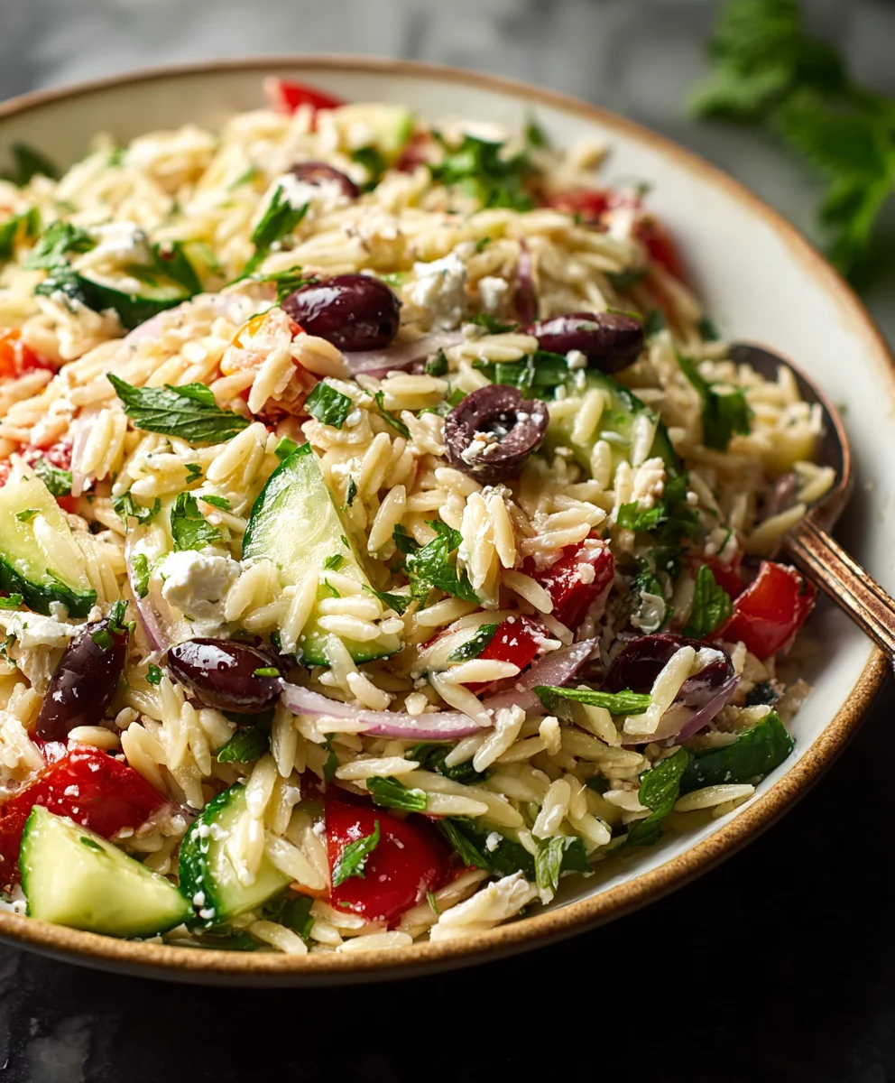 Mediterranean Orzo Salad - Easy & Refreshing Recipe