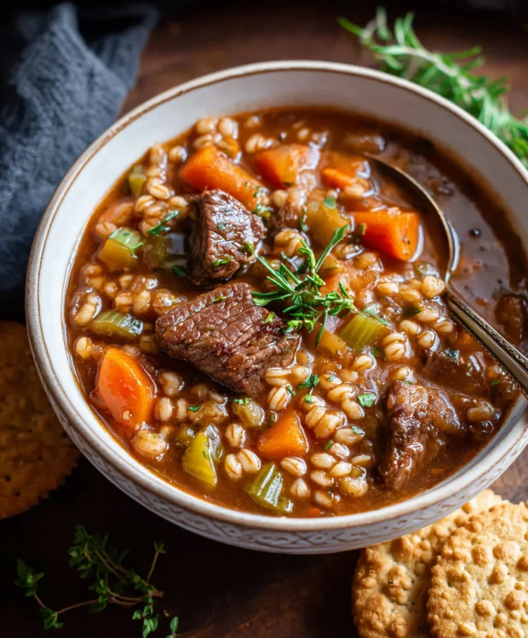 Hearty Beef Barley Soup – Comfort in a Bowl