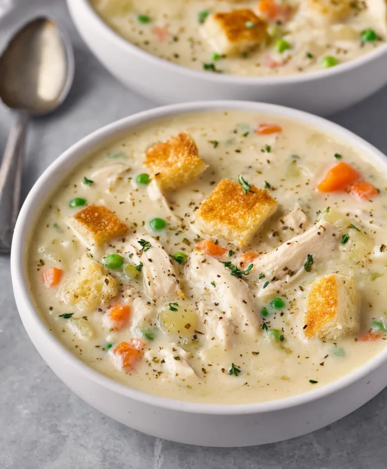 Creamy Chicken Pot Pie Soup – Cozy Comfort Food