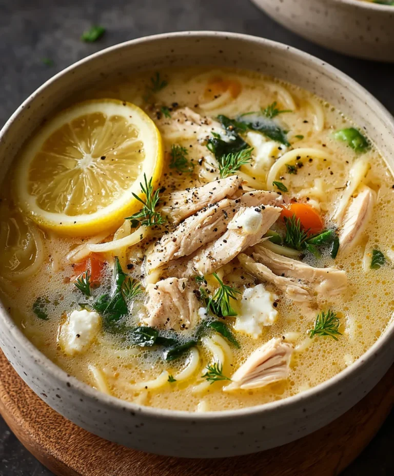Easy Greek Lemon Chicken Soup Recipe
