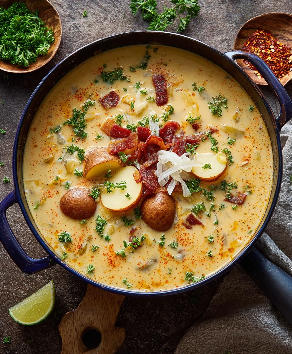Spicy Cajun Potato Soup-Hearty & Flavorful Recipe