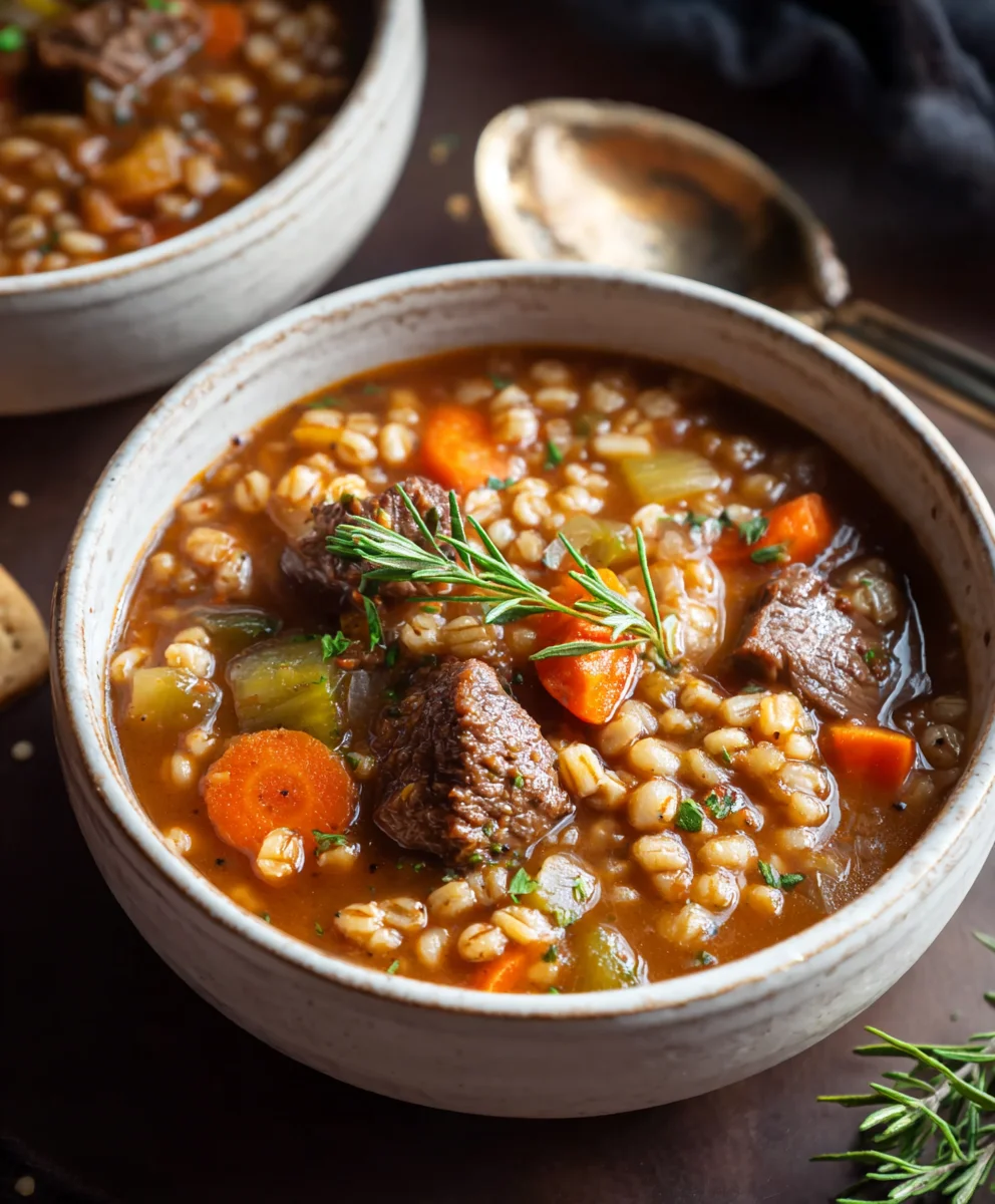 Hearty Beef Barley Soup - Comfort in a Bowl