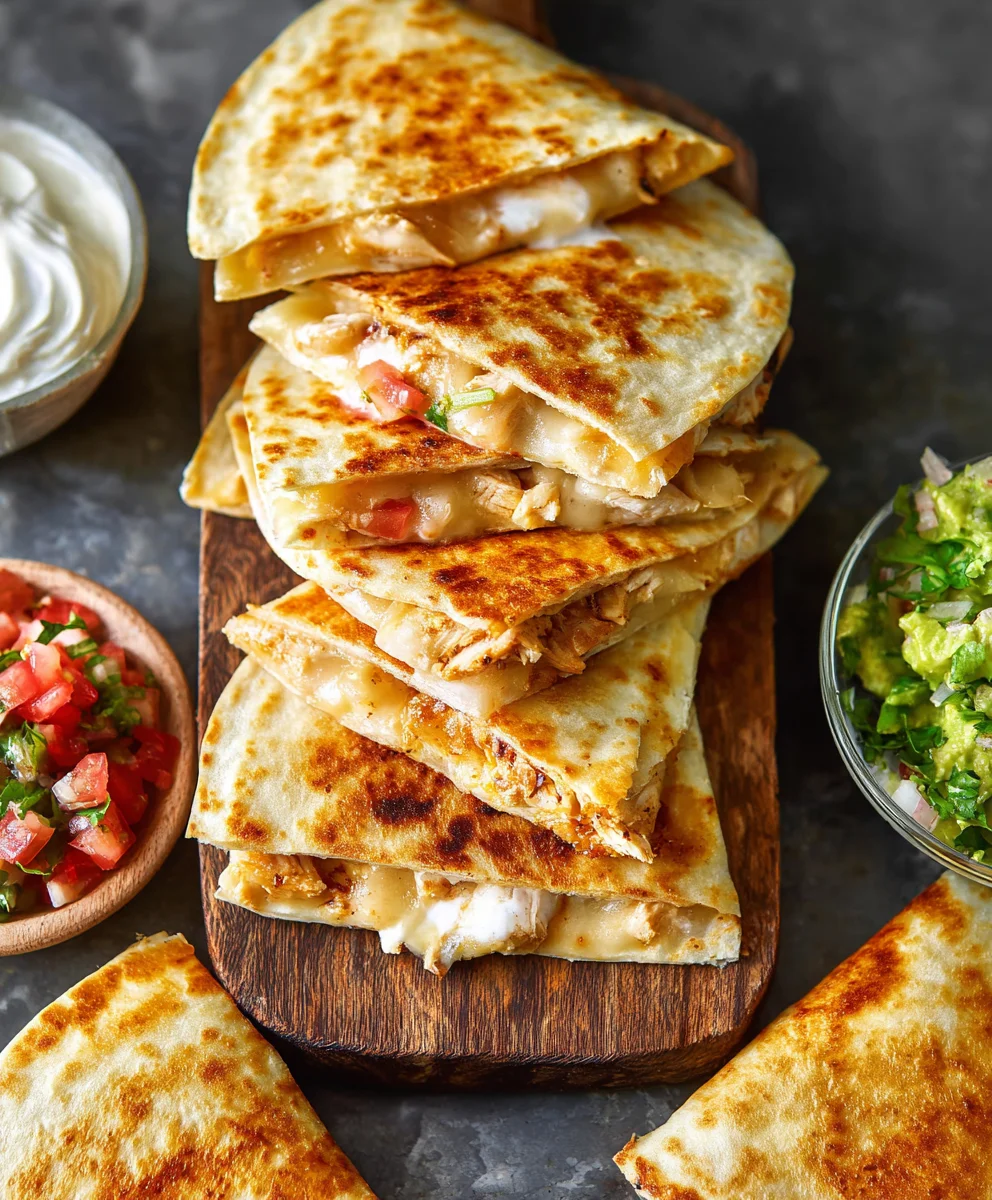Easy Mini Chicken Quesadillas- Quick & Delicious Appetizer