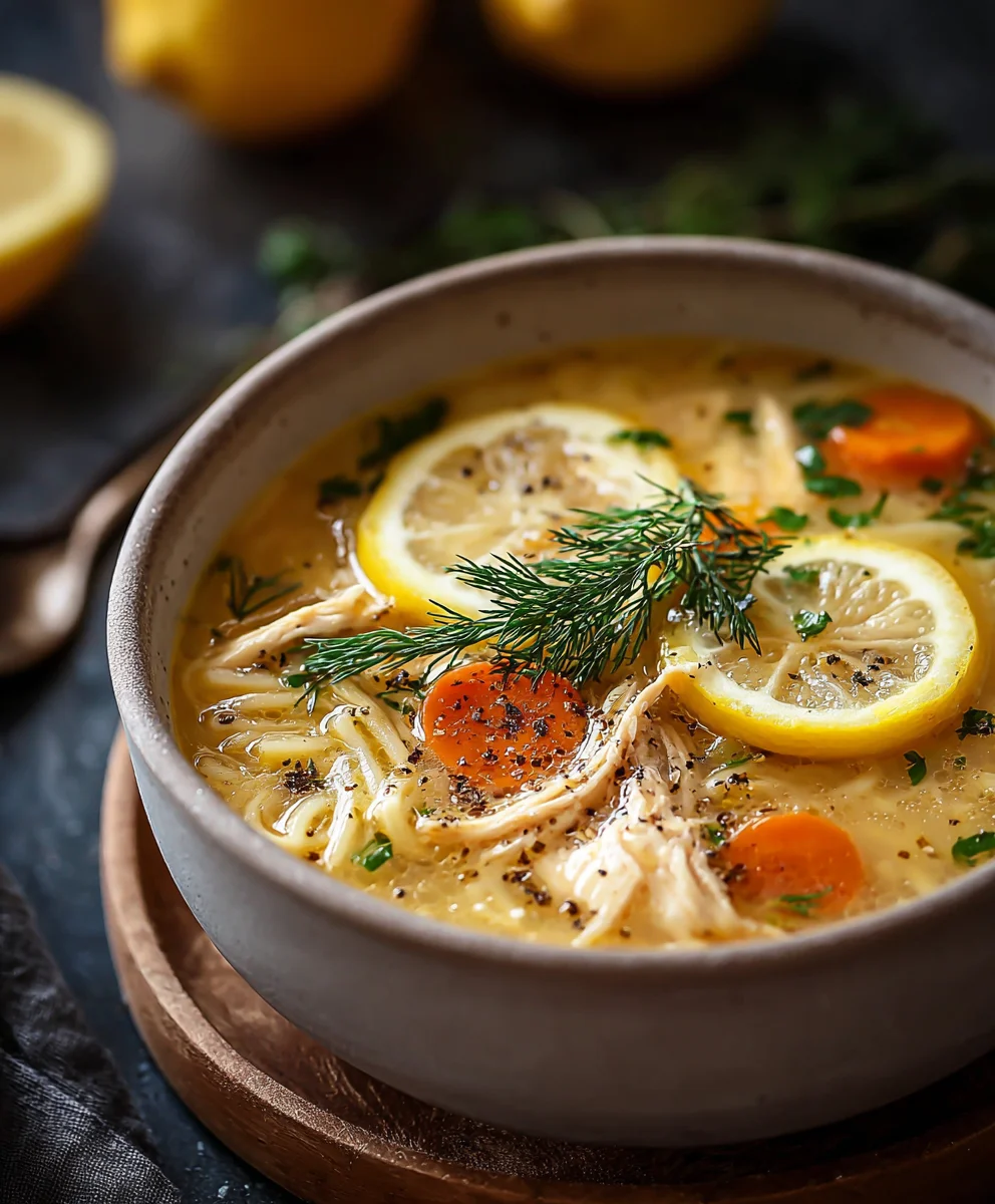 Easy Greek Lemon Chicken Soup Recipe