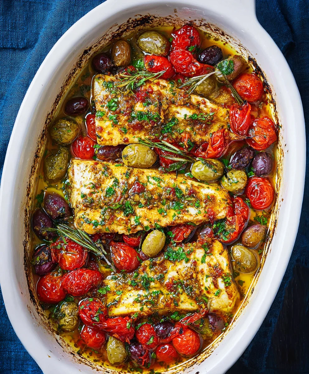 Easy Mediterranean Baked Fish Recipe