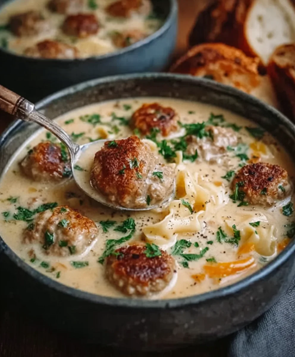 Cozy Swedish Meatball Soup - Hearty Beef & Creamy Comfort