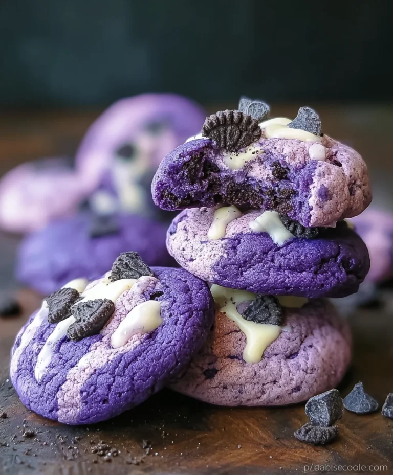 Ube Cookies and Cream Cookies-Sweet Treat