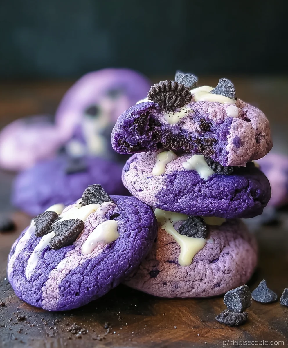 Ube Cookies and Cream Cookies-Sweet Treat