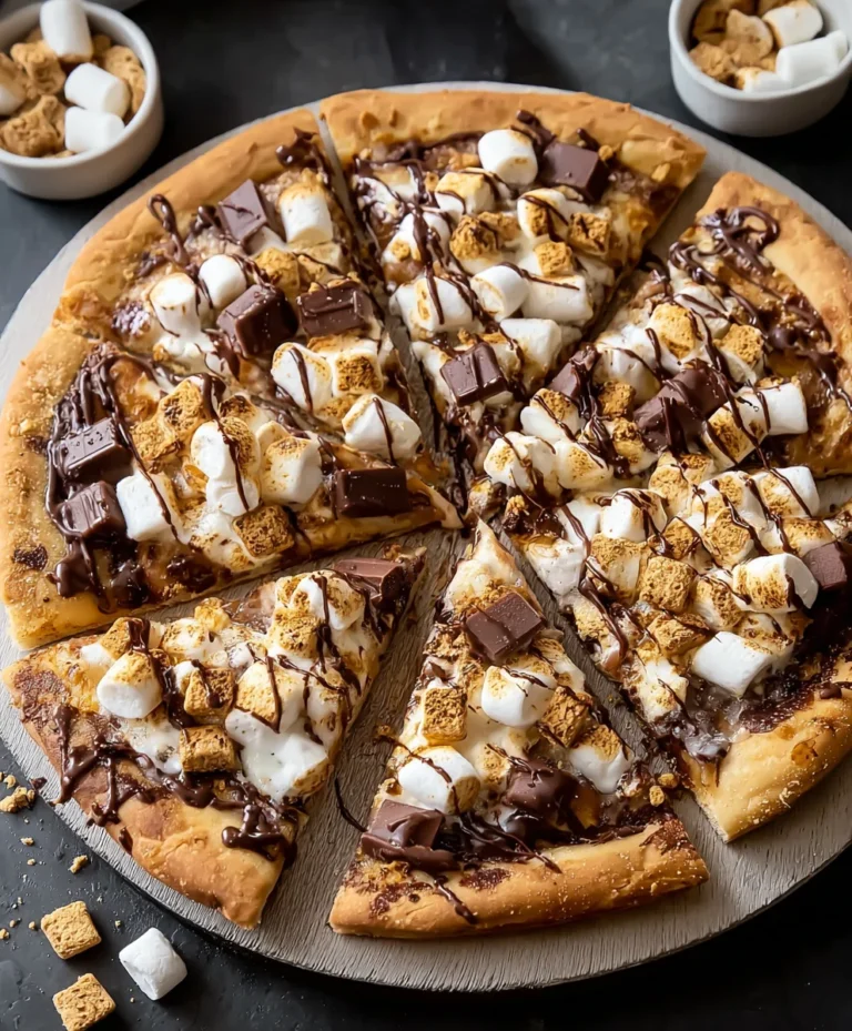 Easy S-mores Pizza Recipe- Decadent Dessert Pizza