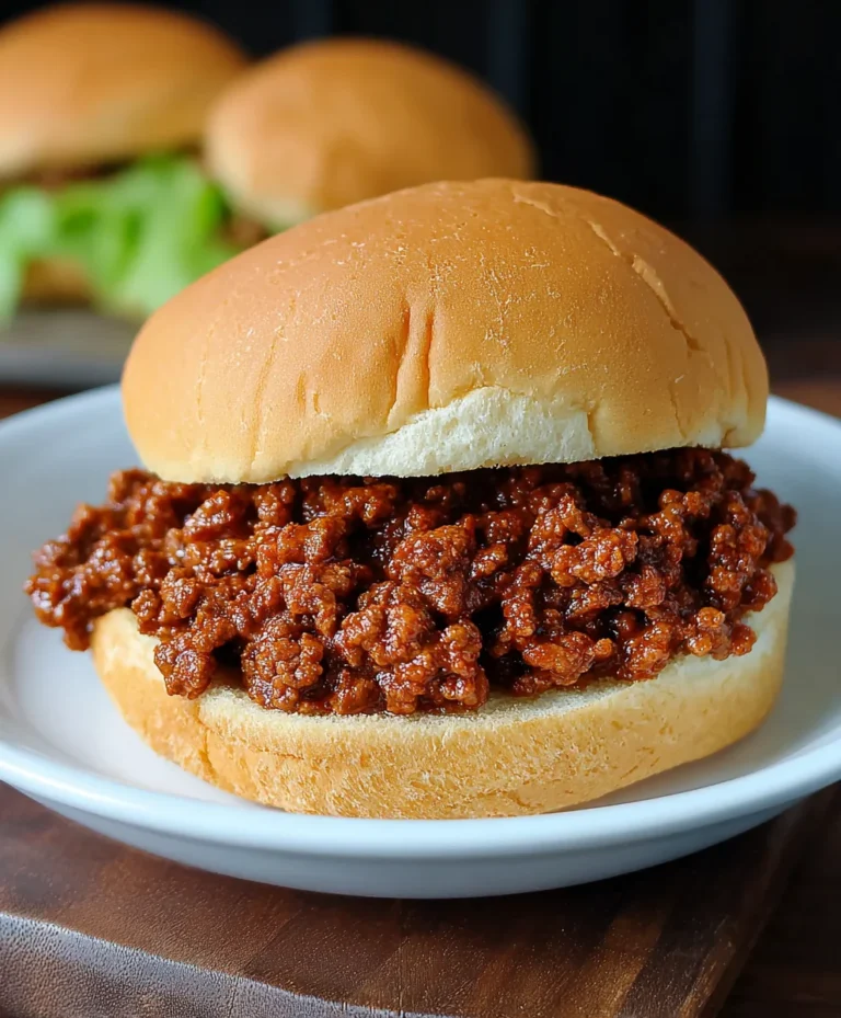 Easy Homemade Sloppy Joe Sandwiches – Quick & Delicious