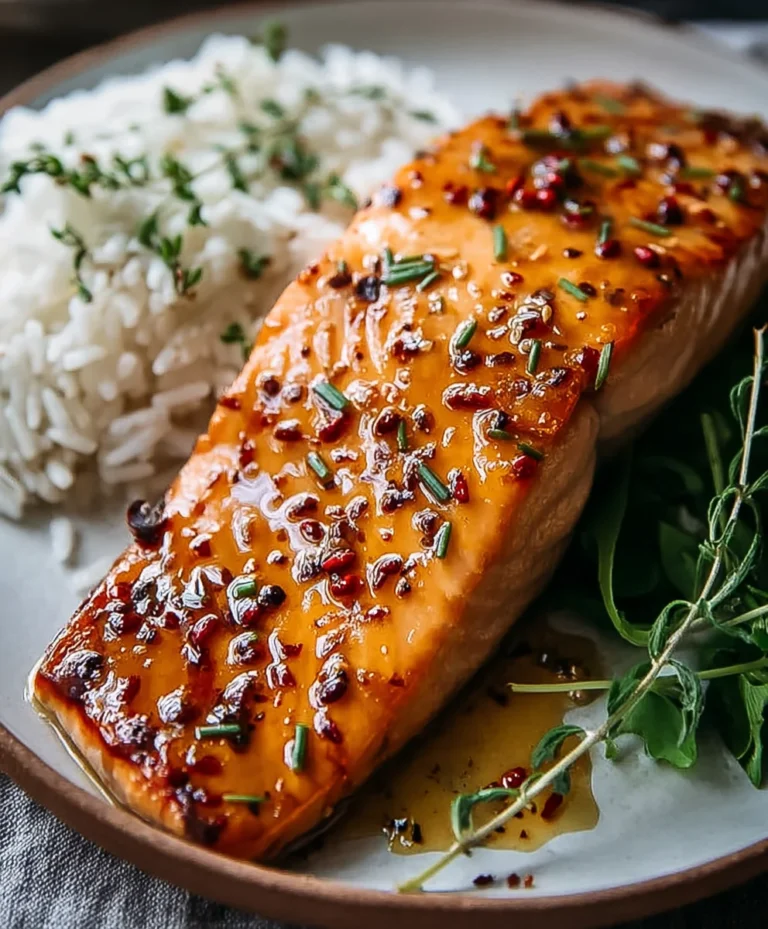 Hot Honey Glazed Salmon-Sweet Spicy Delight