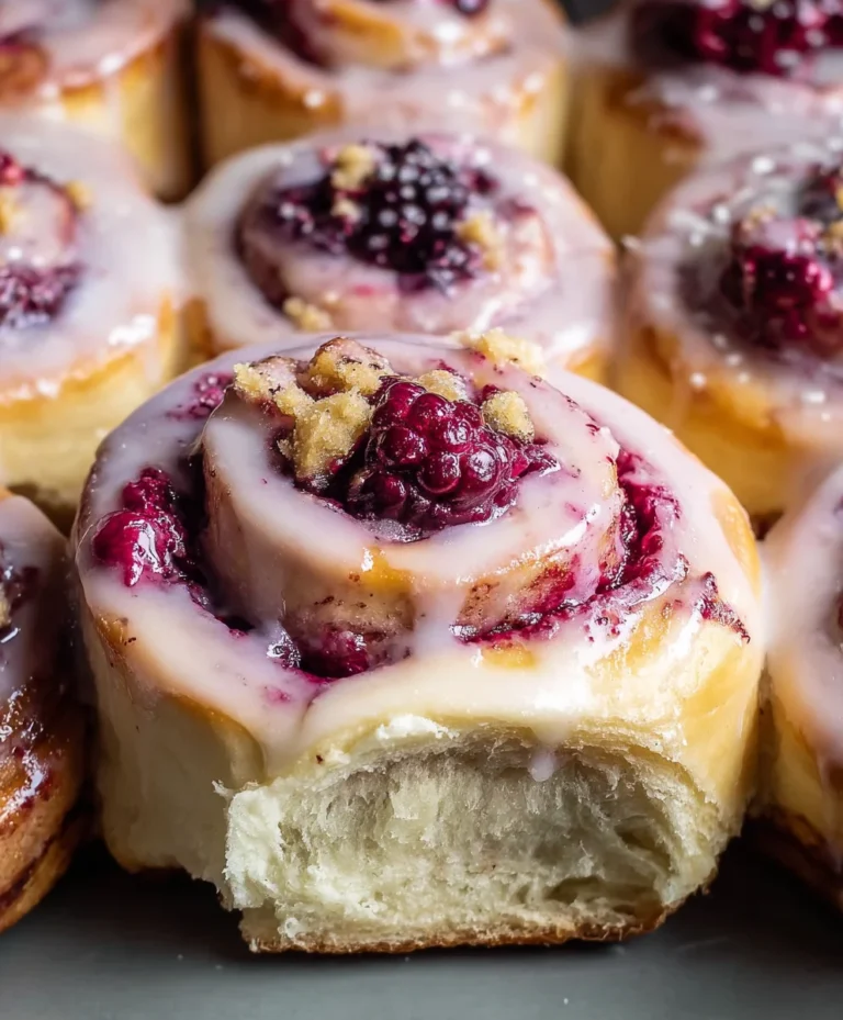 Blackberry Raspberry Sweet Rolls – Soft Gooey Delight