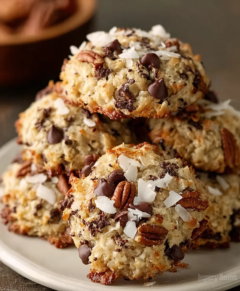 Decadent Chocolate Pecan Coconut Cookies - Easy Recipe