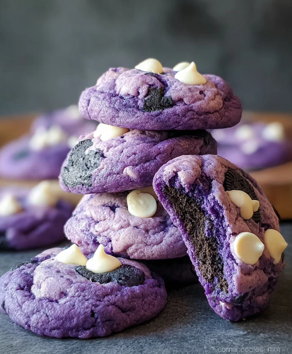 Ube Cookies and Cream Cookies-Sweet Treat