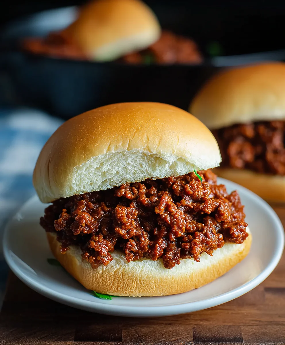 Easy Homemade Sloppy Joe Sandwiches - Quick & Delicious