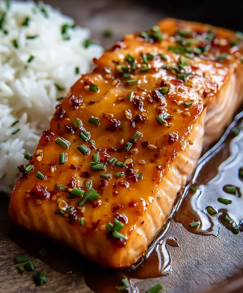 Hot Honey Glazed Salmon-Sweet Spicy Delight