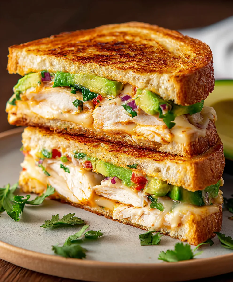 Chipotle Chicken Avocado Melt-Easy Weeknight Dinner