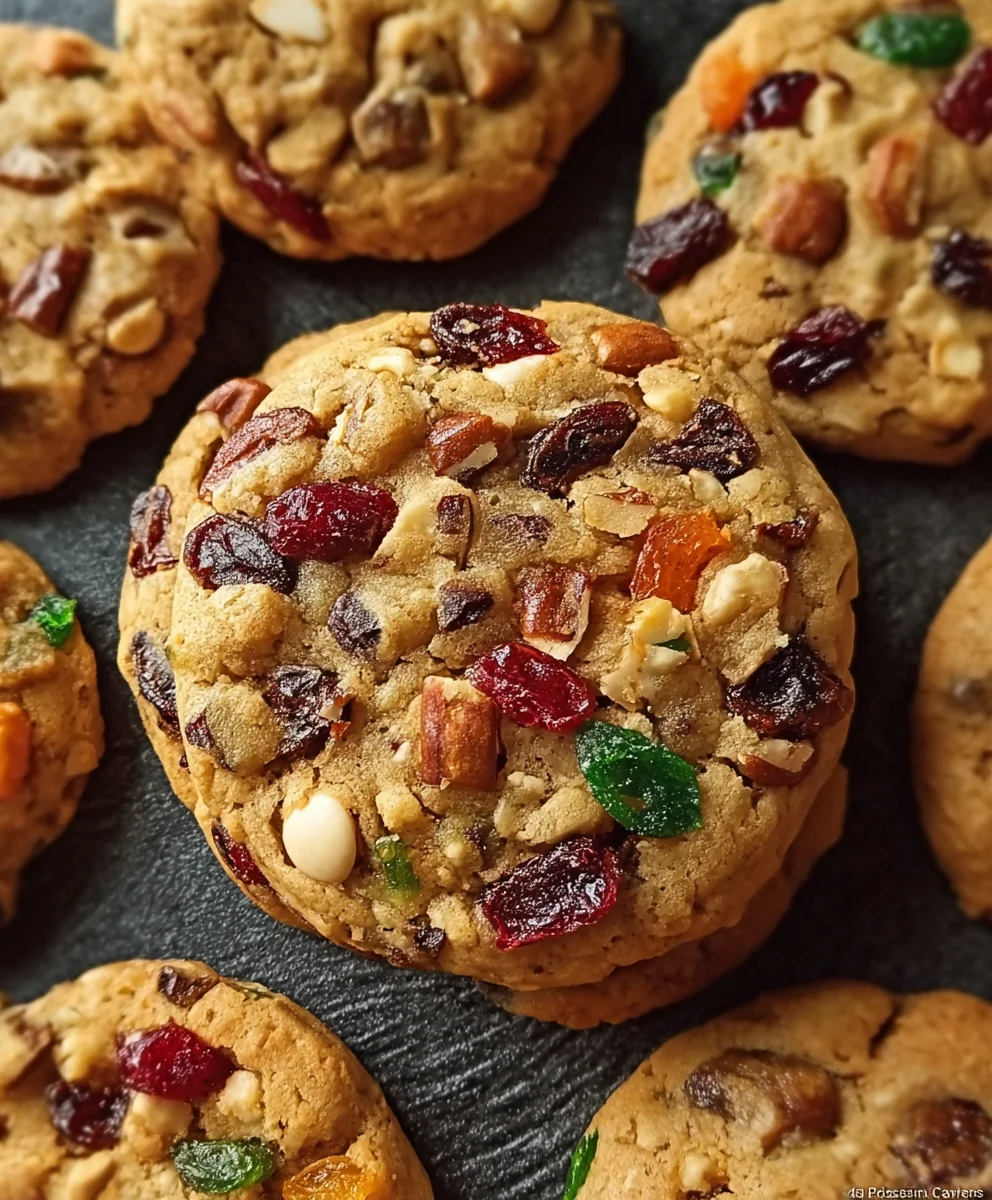 Decadent Fruitcake Cookies- Holiday Cheer in Every Bite