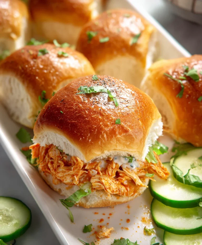 Spicy Buffalo Chicken Sliders-Easy Flavor Burst