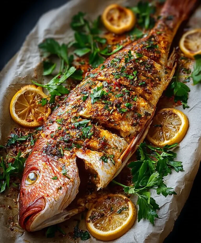 Easy Oven Baked Whole Snapper Recipe-Delicious