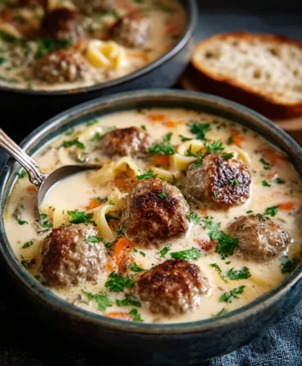 Cozy Swedish Meatball Soup - Hearty Beef Recipe