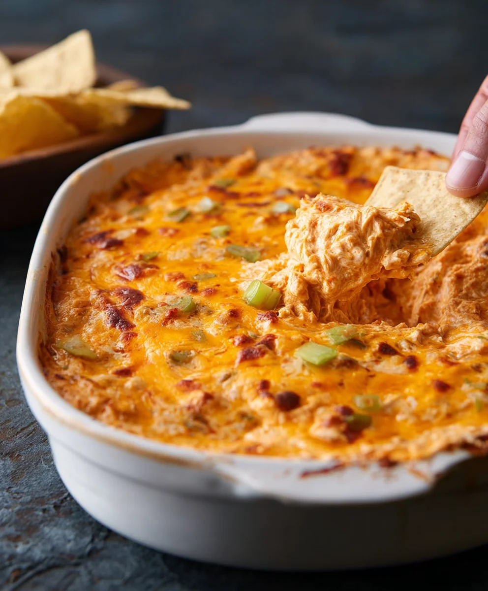 Easy Cheesy Buffalo Chicken Dip Recipe