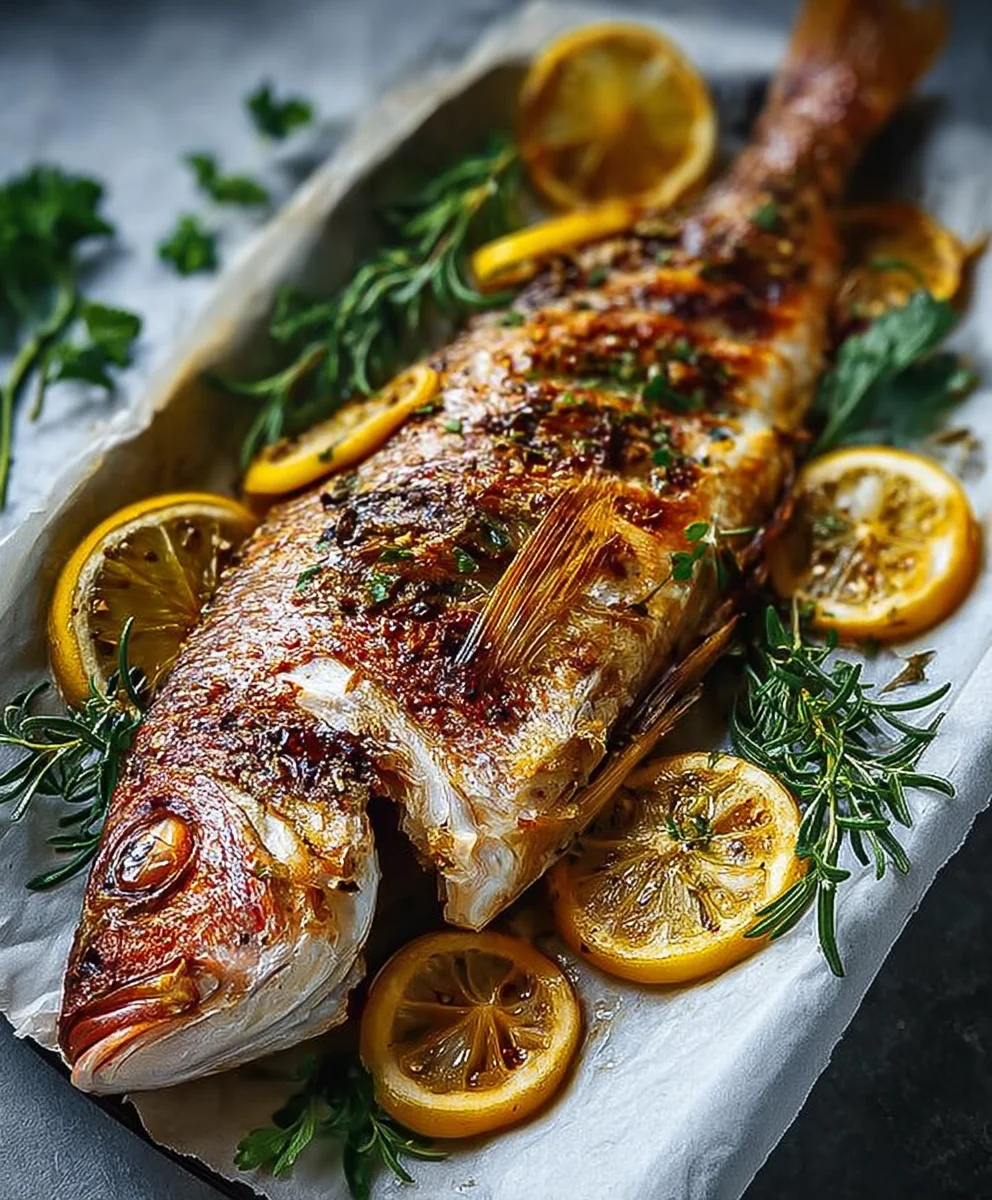 Easy Oven Baked Whole Snapper Recipe-Delicious