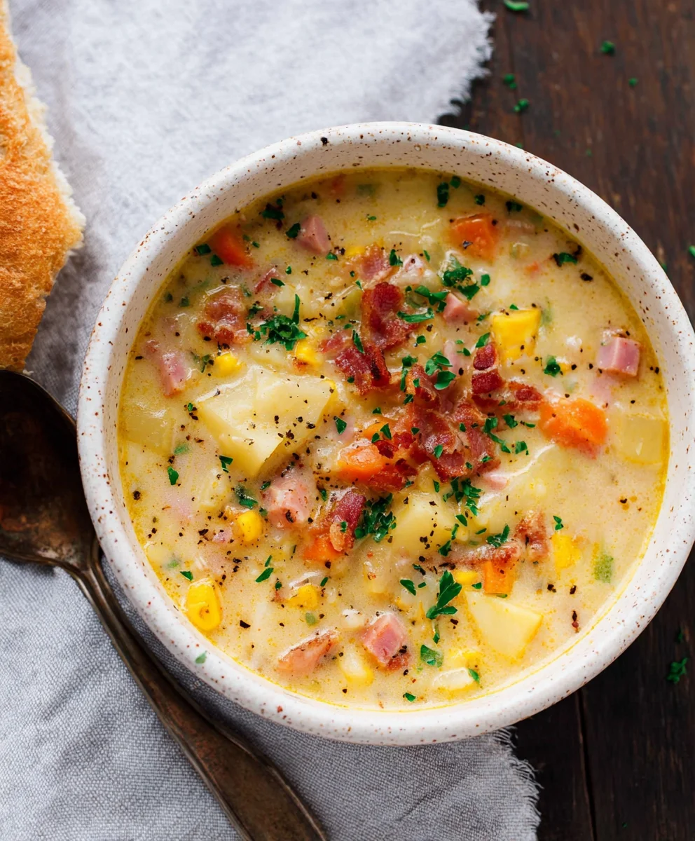 Beef-Beef-Beef Ham Potato Soup - Hearty Comfort Food