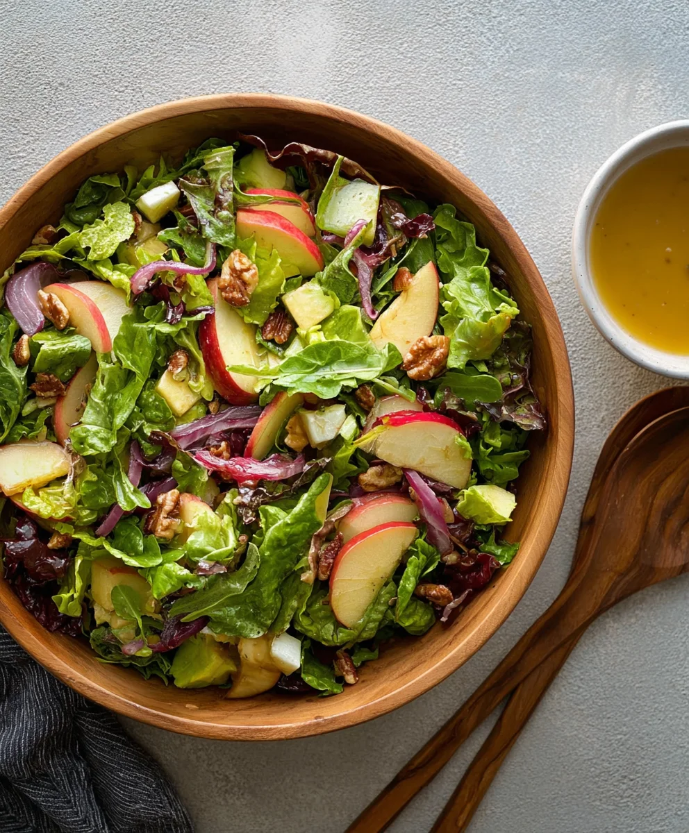 Autumn Apple Cider Salad with Vinaigrette Delight