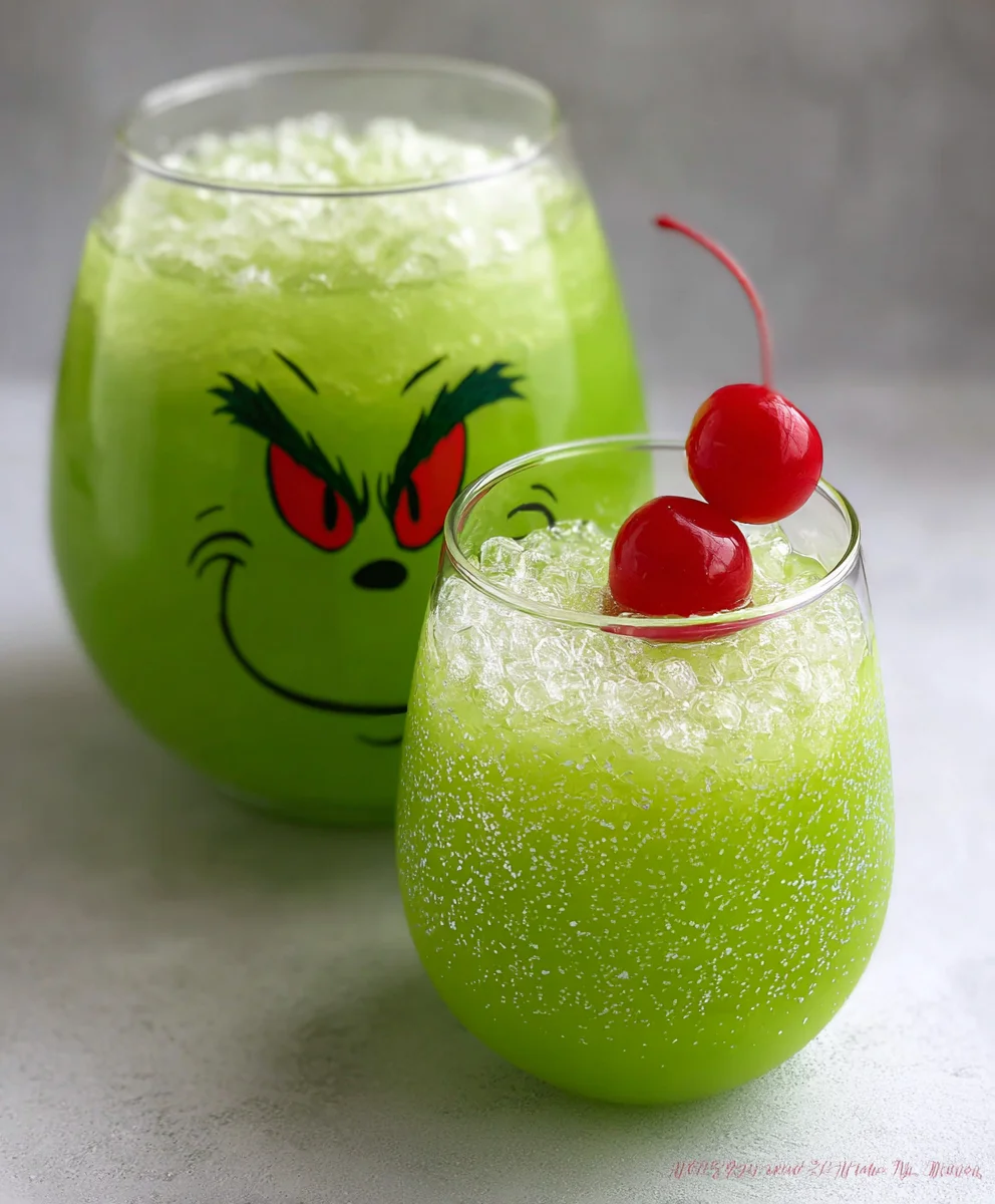 Grinch Punch Festive Non-Non-Non-Alcoholic Alternativeic Drink Recipe