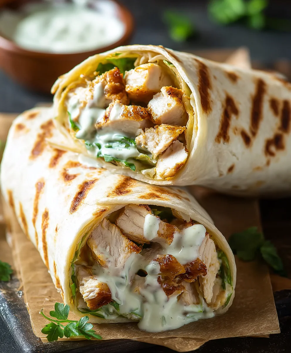 Easy Chicken Ranch Wraps- Quick Lunch Idea