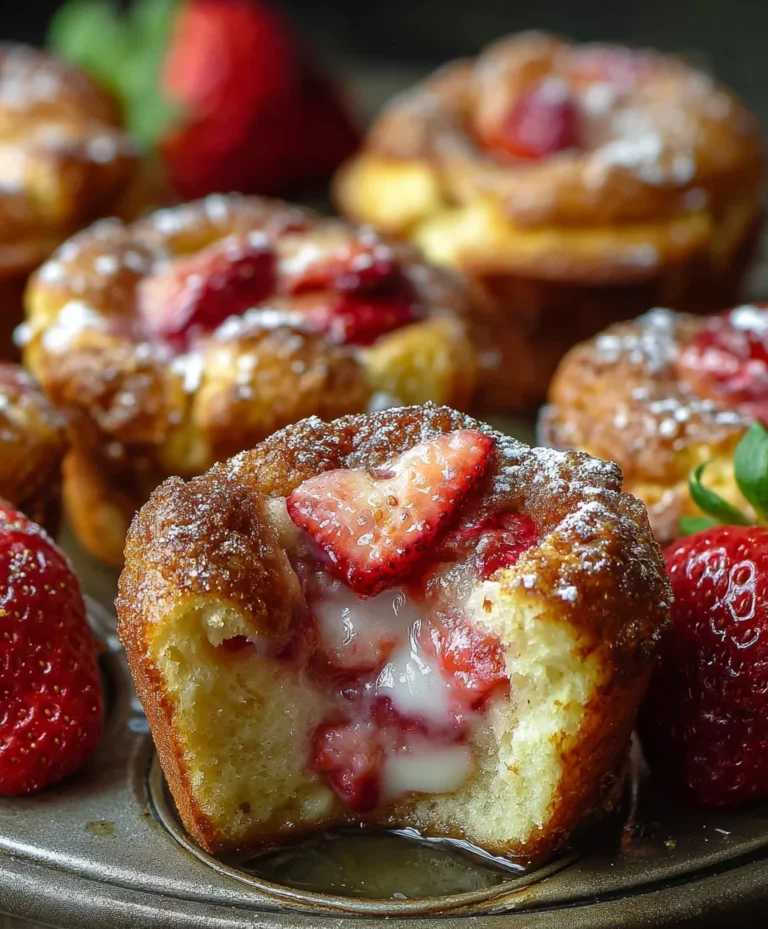 Strawberry French Toast Muffins Easy Breakfast Treat