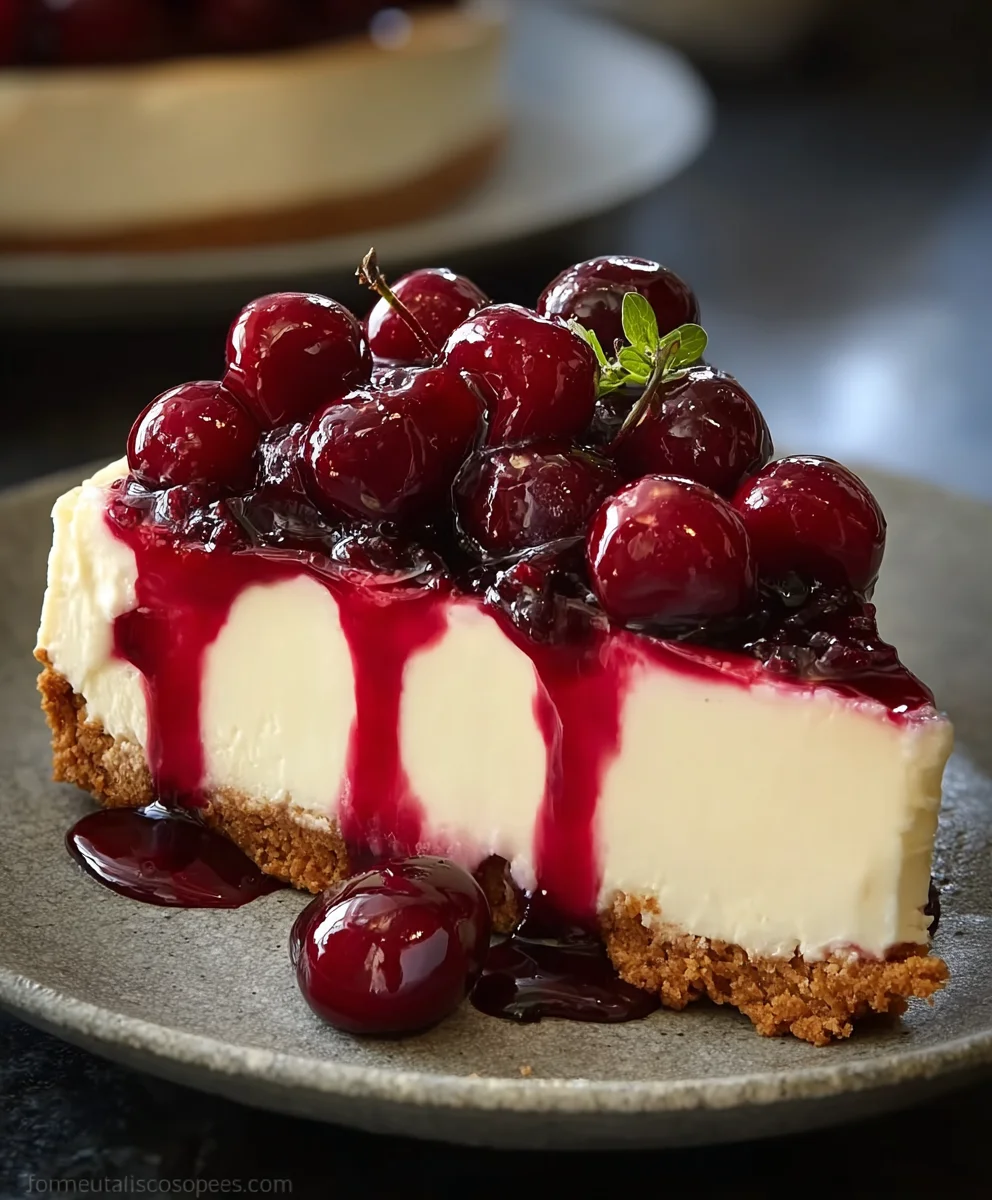 Creamy Cherry Cheesecake Recipe - Perfect Dessert
