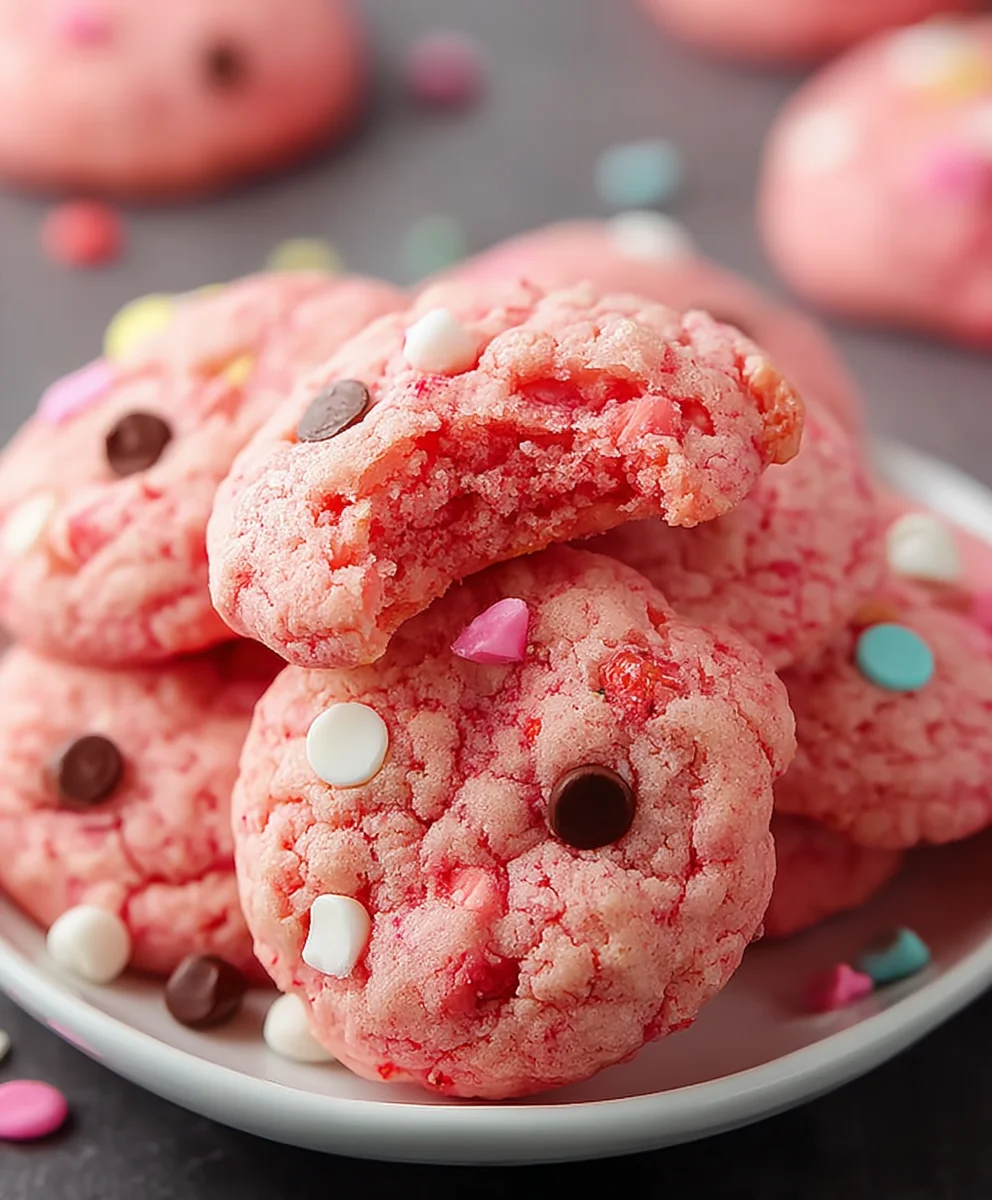 Easy Strawberry Cake Mix Cookies - Quick & Delicious Recipe