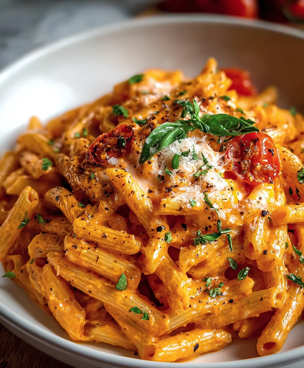 Creamy Tomato Garlic Pasta- Easy & Delicious Recipe