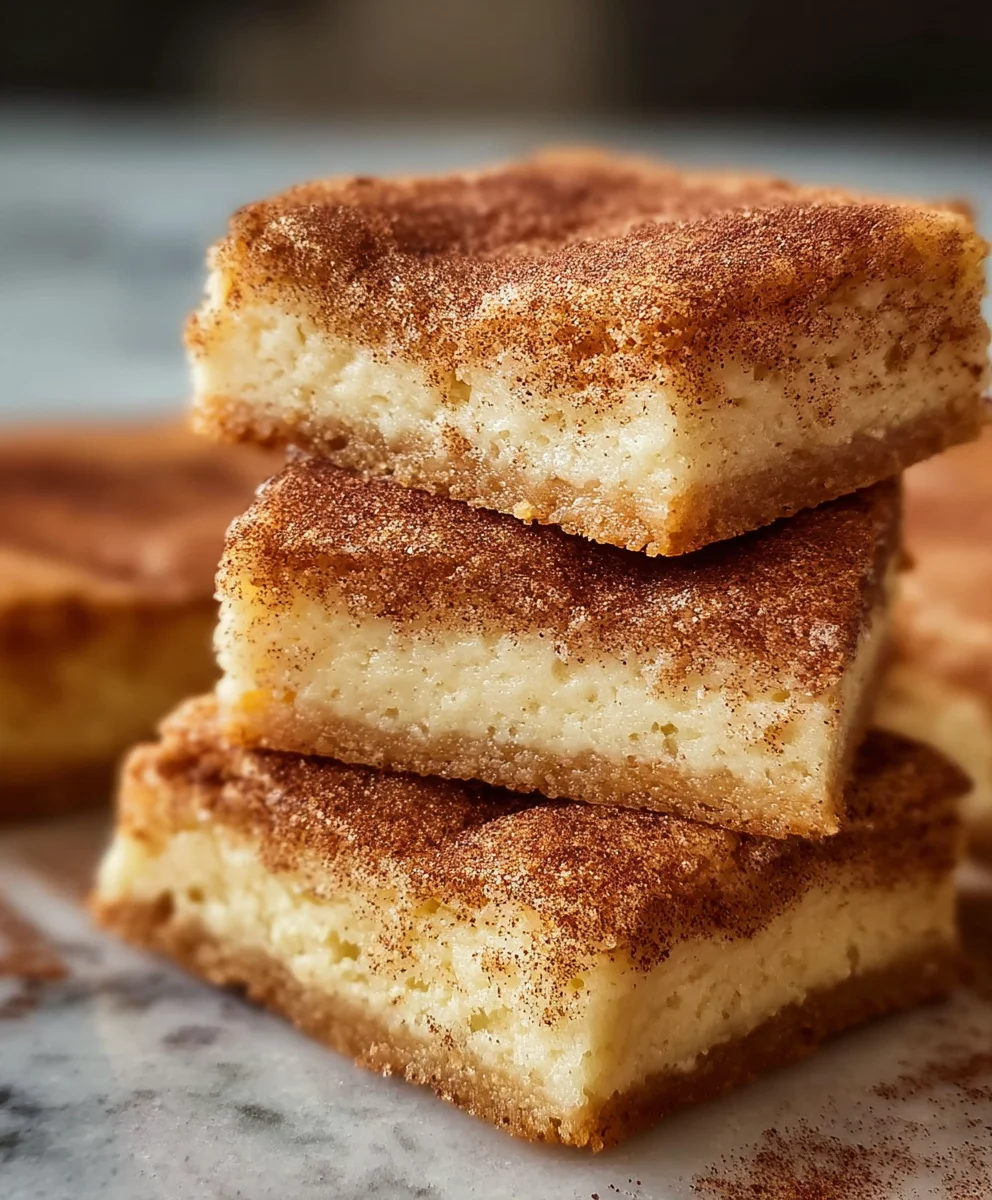 Easy Snickerdoodle Cookie Bars-Chewy & Delicious