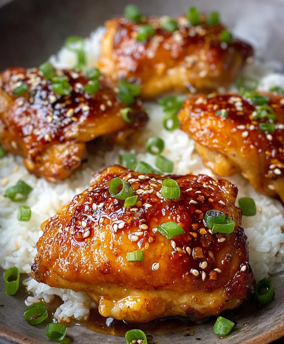 Easy Soy Garlic Chicken Thighs Recipe