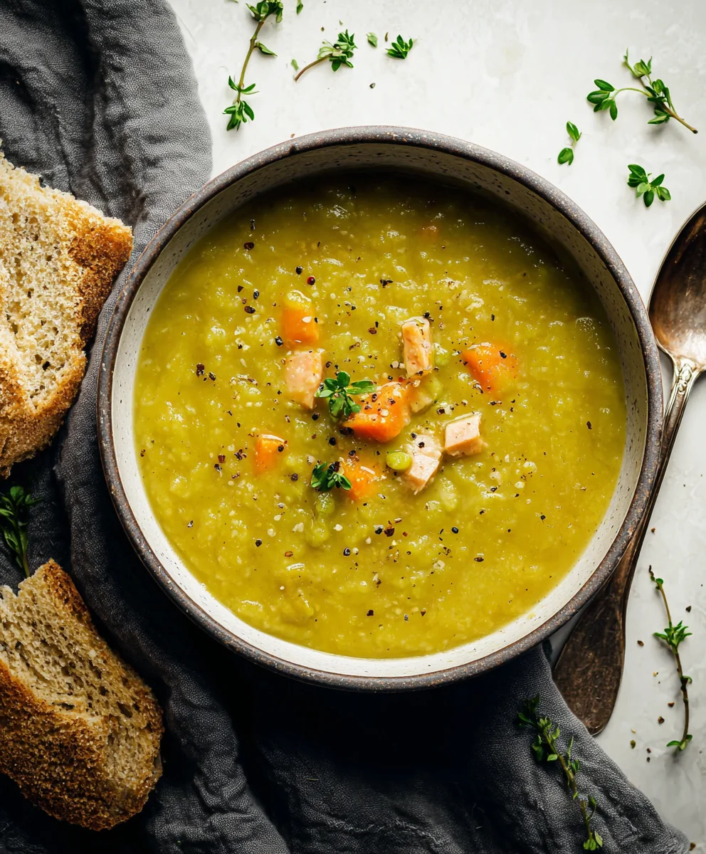 Classic Split Pea Soup-Hearty Beef & Veggie Recipe