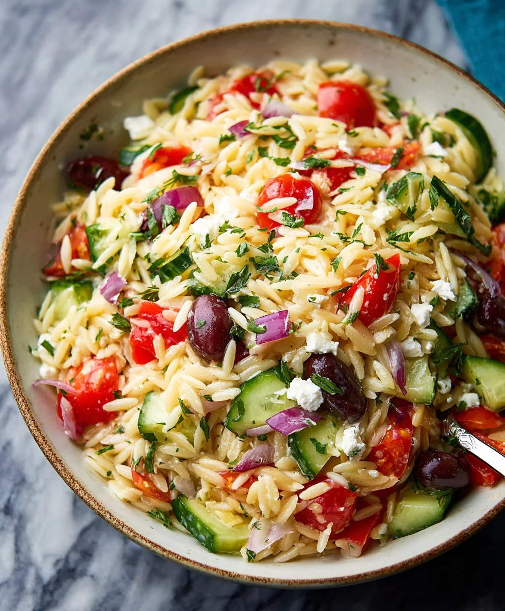 Mediterranean Orzo Salad - Easy & Refreshing Recipe