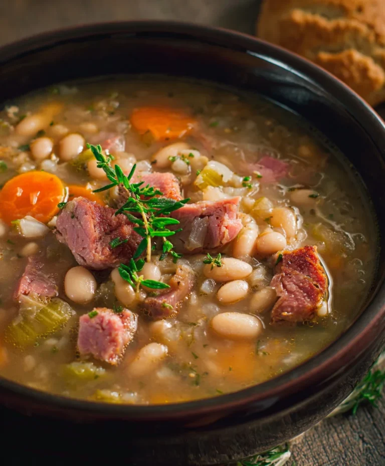 Beef Beef Ham and Bean Soup Hearty Recipe