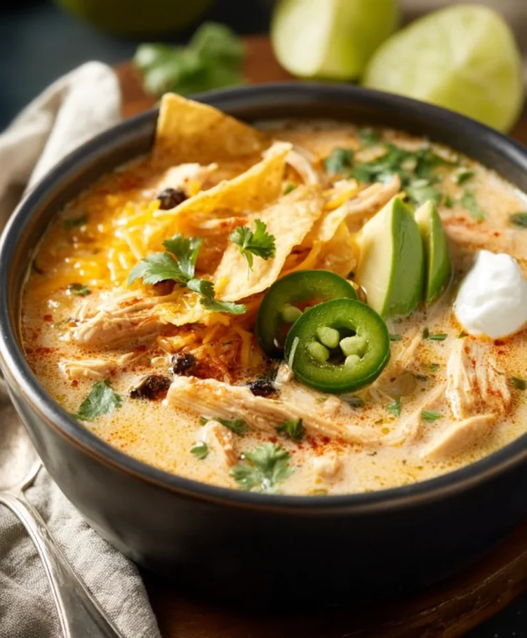 Easy Creamy Chicken Tortilla Soup Recipe